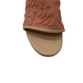Load image into Gallery viewer, Casadei Peach Textured Scuba Mule Sandals
