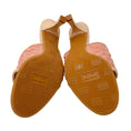 Load image into Gallery viewer, Casadei Peach Textured Scuba Mule Sandals