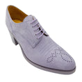 Load image into Gallery viewer, The Office of Angela Scott Lavender Suede Lace-Up Oxford Shoes