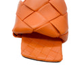 Load image into Gallery viewer, Bottega Veneta Orange Lido Intrecciato Leather Flat Slide Sandals