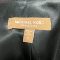 Load image into Gallery viewer, Michael Kors Collection Black Wool and Cotton Gabardine Military Coat