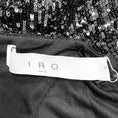 Load image into Gallery viewer, IRO Black Sila Sequined One Shoulder Mini Dress
