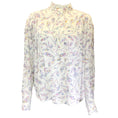 Load image into Gallery viewer, Isabel Marant Etoile White Multi Berangere Print Long Sleeved Crepe Top in Ecru