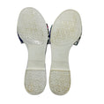 Load image into Gallery viewer, Dolce & Gabbana White / Pink / Purple Multi Floral Print Bianca Interlock Slide Sandal