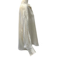 Load image into Gallery viewer, Brunello Cucinelli Ivory Oversized Blouse with Black Pinstripes