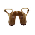 Load image into Gallery viewer, Chloe Tan Jelly Sandals with Ankle Strap and Kitten Heel