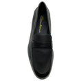 Load image into Gallery viewer, Santoni Black Pebbled Leather Loafers