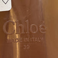 Load image into Gallery viewer, Chloe Tan Jelly Sandals with Ankle Strap and Kitten Heel