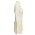 Load image into Gallery viewer, Gabriela Hearst Ivory Embroidered Long Sleeved Cashmere Knit Dress