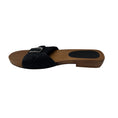 Load image into Gallery viewer, Gabriela Hearst Black Clover Buckled Jute Slide Sandals