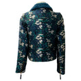 Load image into Gallery viewer, Opening Ceremony Teal Brocade Convertible Jacket / Vest with Shearling