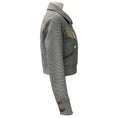 Load image into Gallery viewer, Alexander Wang Black / White Houndstooth Cropped Jacket with Metal Fringe