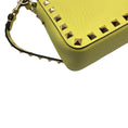 Load image into Gallery viewer, Valentino Yellow / Gold Rockstud Grained Leather Crossbody Bag