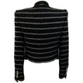 Load image into Gallery viewer, Balmain Black White Tweed Open Front Jacket
