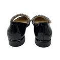 Load image into Gallery viewer, Jimmy Choo Black Bing Crystal Embellished Patent Leather Flats