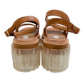 Load image into Gallery viewer, Stella McCartney Cognac Cut Out Emilie Platform Sandals
