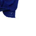 Load image into Gallery viewer, Chanel Blue CC Logo Camellia Tweed Brooch
