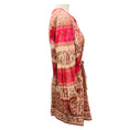 Load image into Gallery viewer, Zimmermann Light Pink / Fuchsia Paisley Printed Cotton Mini Dress with Rope Belt