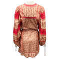 Load image into Gallery viewer, Zimmermann Light Pink / Fuchsia Paisley Printed Cotton Mini Dress with Rope Belt