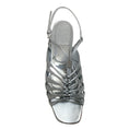 Load image into Gallery viewer, Laurence Dacade Silver Leather Blaise Strappy Flat Sandals
