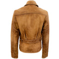 Load image into Gallery viewer, Polo Ralph Lauren Brown Distressed Leather Moto Jacket