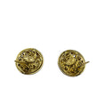 Load image into Gallery viewer, Chanel Vintage Gold Enameled CC Logo Clip On Earrings