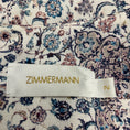 Load image into Gallery viewer, Zimmermann White / Purple / Blue Printed Linen Mini Dress