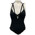 Load image into Gallery viewer, Herve Leger Black Swimwear 2018 Mesh Trimmed Bandage Swimsuit
