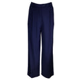 Load image into Gallery viewer, Ralph Lauren Collection Navy Blue Crepe Trousers / Pants
