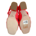 Load image into Gallery viewer, Laurence Dacade Coral Leather Burma Block Heeled Sandals
