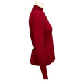 Load image into Gallery viewer, Alaia Maroon Red Mock Neck Wool Knit Pullover Sweater