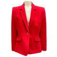 Load image into Gallery viewer, Altuzarra Ruby Scalloped Pocket Crepe Blazer
