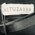 Load image into Gallery viewer, Altuzarra Black Silk Trimmed Crepe Midi Skirt with Gold Buttons