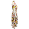 Load image into Gallery viewer, Zimmermann Ivory Multi Matchmaker Asymmetric Floral Print Chiffon Midi Dress