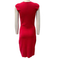 Load image into Gallery viewer, Alexander McQueen Red Textured Knit Sleeveless Dress
