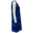 Load image into Gallery viewer, St. John Cobalt Blue Shimmer Knit Sleeveless Dress