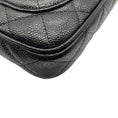Load image into Gallery viewer, Chanel Black / Gold Hardware CC Logo Quilted Caviar Leather Timeless Pochette Shoulder Bag
