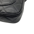 Load image into Gallery viewer, Chanel Black / Gold Hardware CC Logo Quilted Caviar Leather Timeless Pochette Shoulder Bag