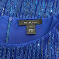 Load image into Gallery viewer, St. John Cobalt Blue Shimmer Knit Sleeveless Dress