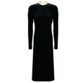 Load image into Gallery viewer, Toteme Black Twisted Velvet Dress