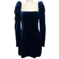 Load image into Gallery viewer, Cara Cara French Blue Velvet Laurenne Mini Dress