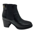 Load image into Gallery viewer, Chanel Black / Gold CC Logo Leather Ankle Boots