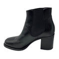 Load image into Gallery viewer, Chanel Black / Gold CC Logo Leather Ankle Boots