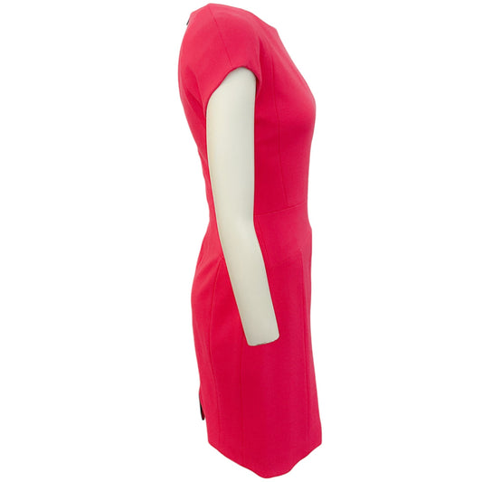 Narciso Rodriguez Hot Pink Cap Sleeve Dress with Back Cut Outs