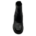 Load image into Gallery viewer, Chanel Black / Gold CC Logo Leather Ankle Boots