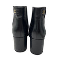 Load image into Gallery viewer, Chanel Black / Gold CC Logo Leather Ankle Boots