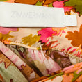 Load image into Gallery viewer, Zimmermann Pink / Green Multi Floral Printed Cotton Midi Skirt