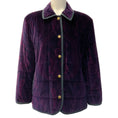 Load image into Gallery viewer, Etro Purple Paisley Velvet Quilted Jacket