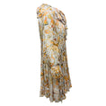Load image into Gallery viewer, Zimmermann Grey / Mustard Yellow Multi Printed Silk Chiffon Dress