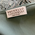 Load image into Gallery viewer, Brunello Cucinelli Mint Green Monili Bead Embellished Embroidered Crochet Knit Top